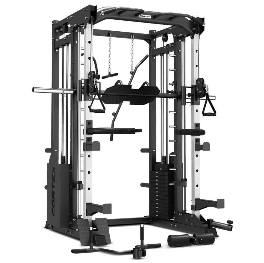 Smith machine outlet with cables