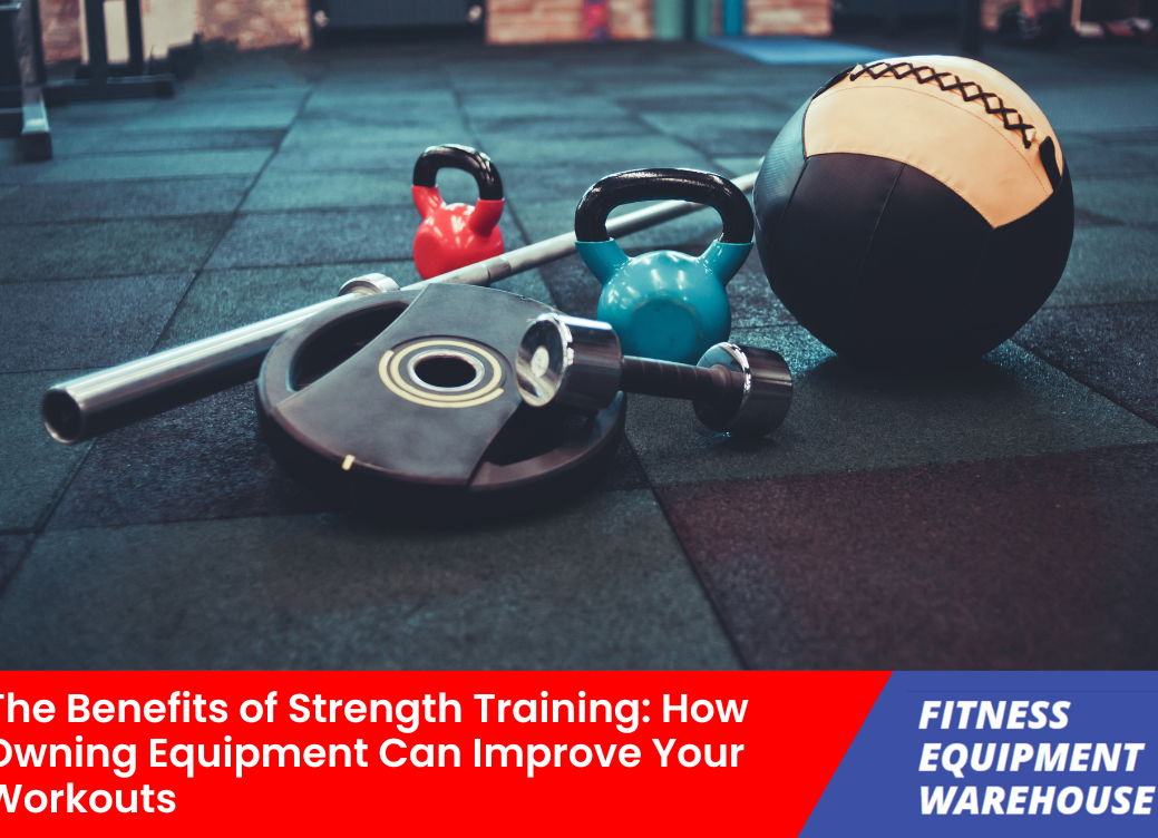 Person lifting weights at home, showcasing strength training benefits.
