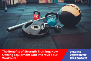 Person lifting weights at home, showcasing strength training benefits.